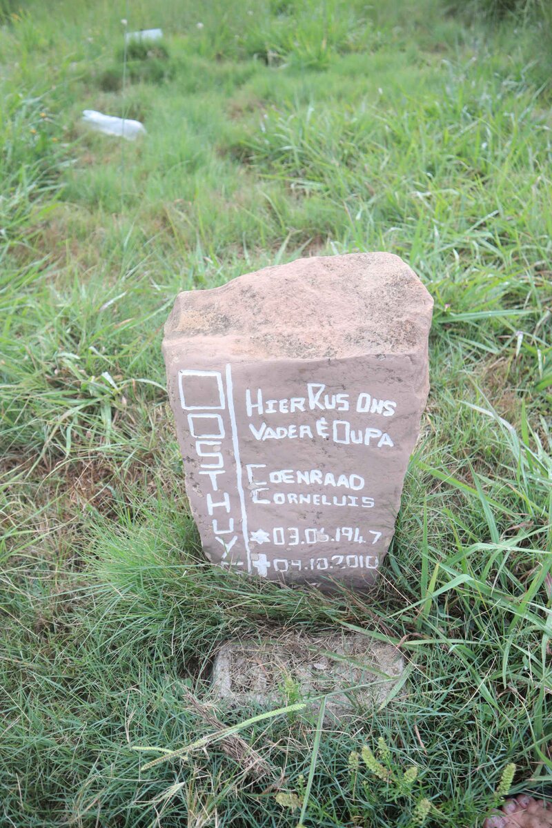 OOSTHUYSEN Coenraad Corneluis 1947-2010