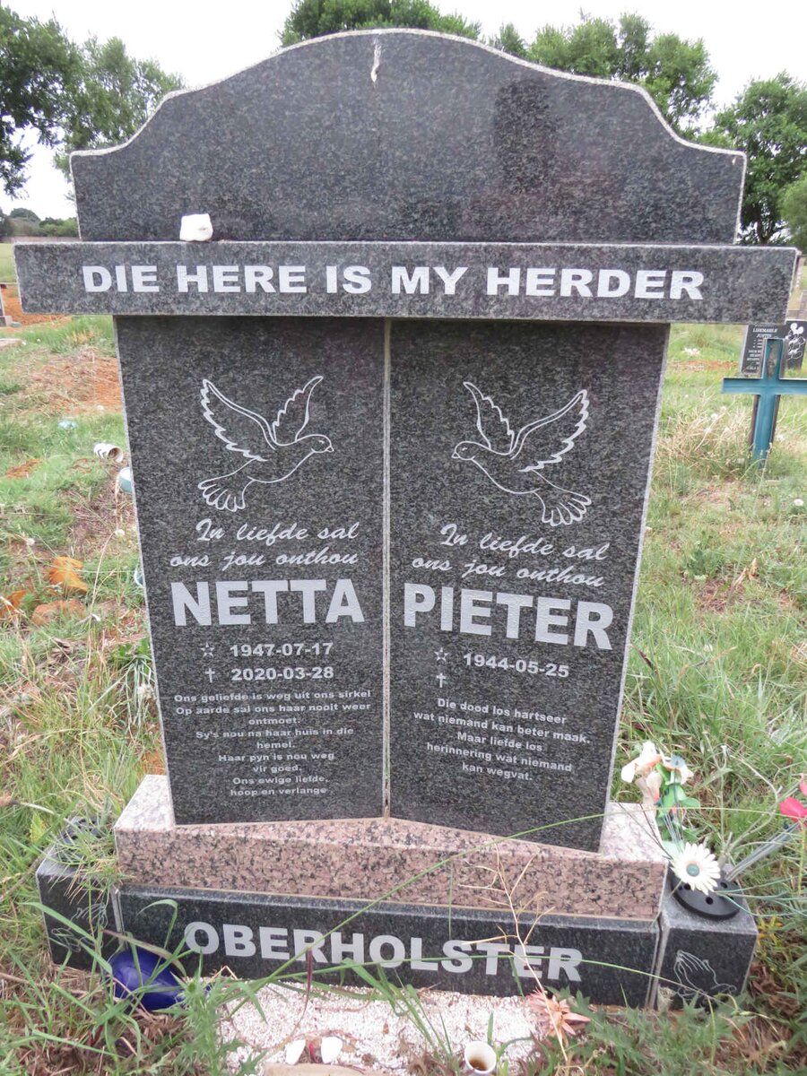 OBERHOLSTER Pieter 1944- & Netta 1947-2020