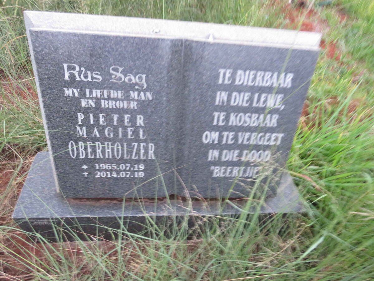 OBERHOLZER Pieter Magiel 1965-2014