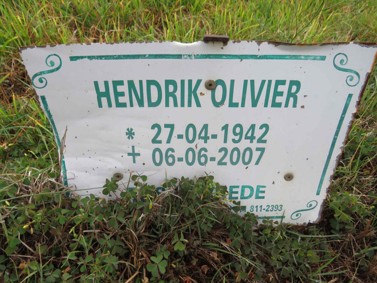 OLIVIER Hendrik 1942-2007