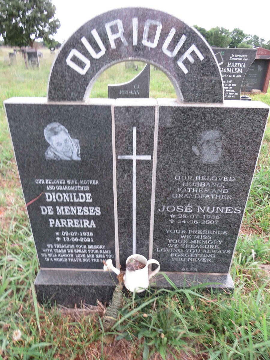 OURIQUE José Nunes 1936-2007 & Dionilde De Meneses Parreira 1938-2021
