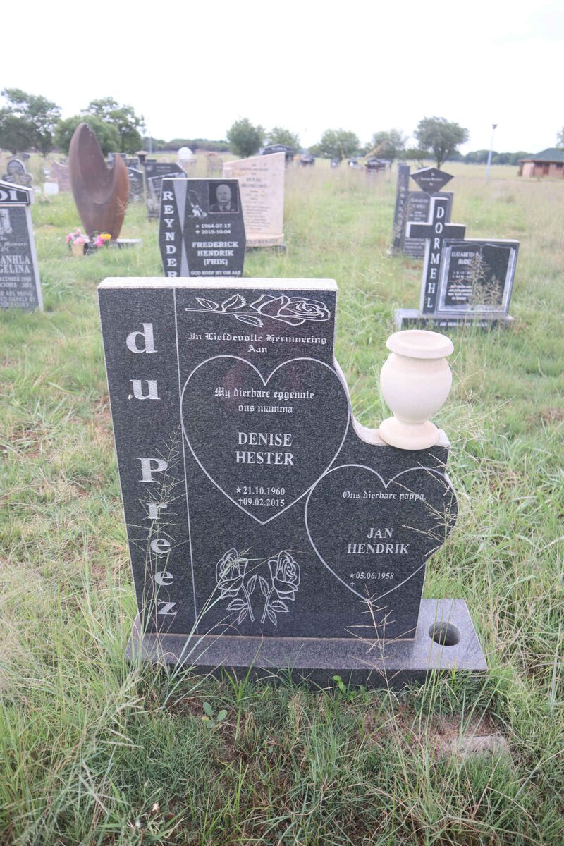 PREEZ Jan Hendrik, du 1958- & Denise Hester 1960-2015