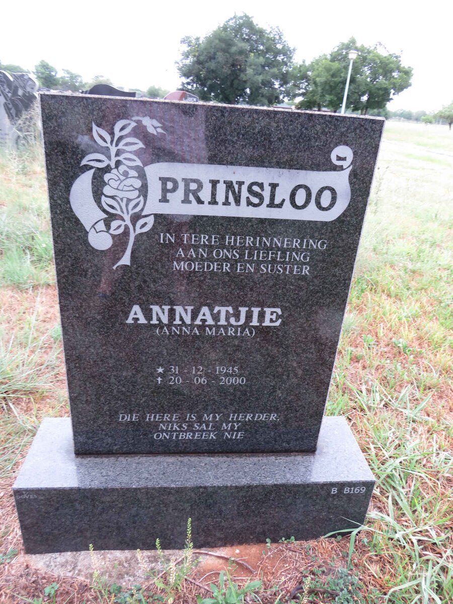 PRINSLOO Anna Maria 1945-2000