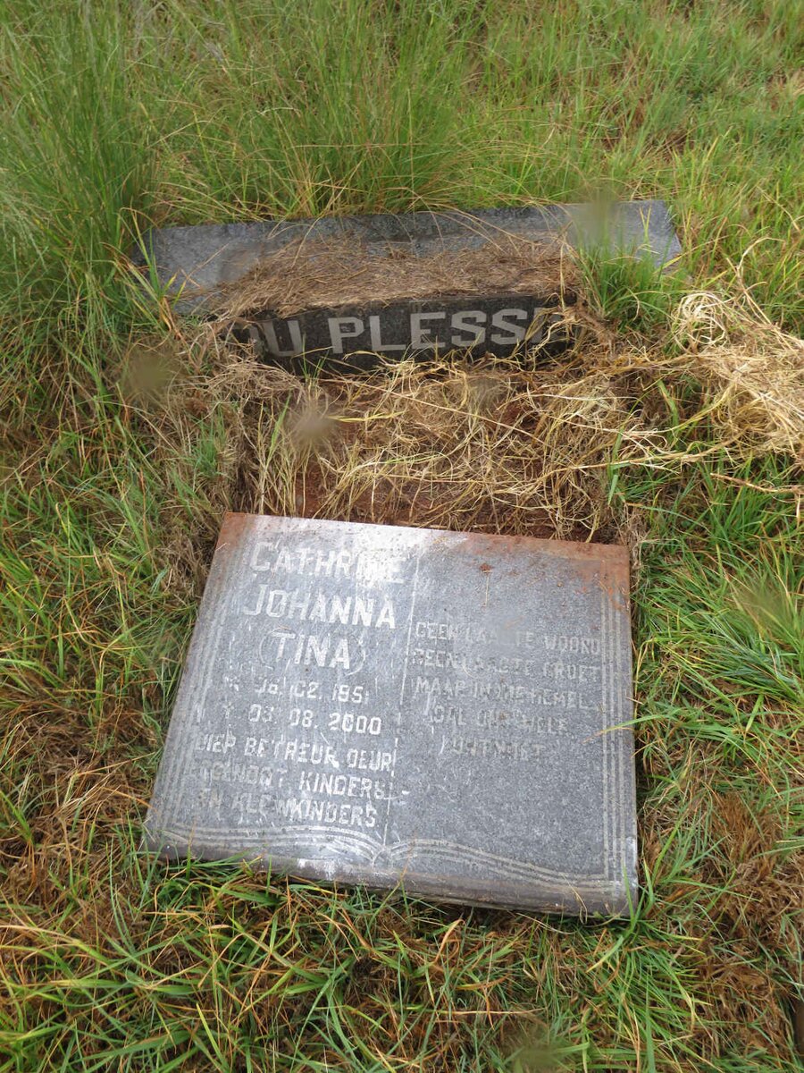 PLESSIS Cathrine Johanna, du 1951-2000