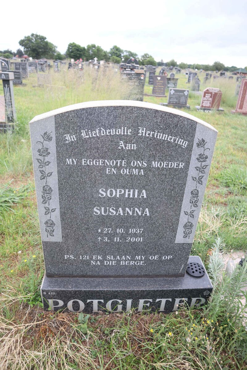 POTGIETER Sophia Susanna 1937-2001