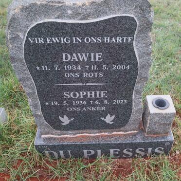 PLESSIS Dawie, du 1934-2004 & Sophie 1936-1923