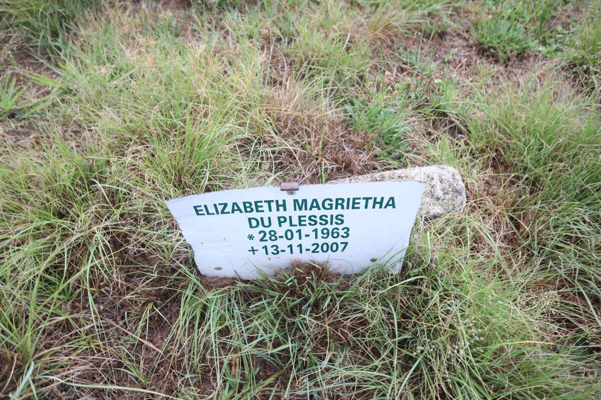 PLESSIS Elizabeth Magrietha, du 1963-2007