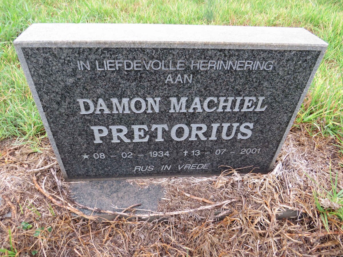PRETORIUS Damon Michiel 1934-2001