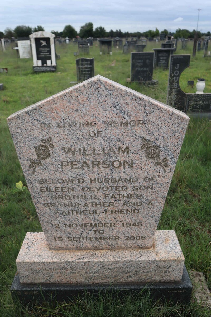 PEARSON William 1945-2006