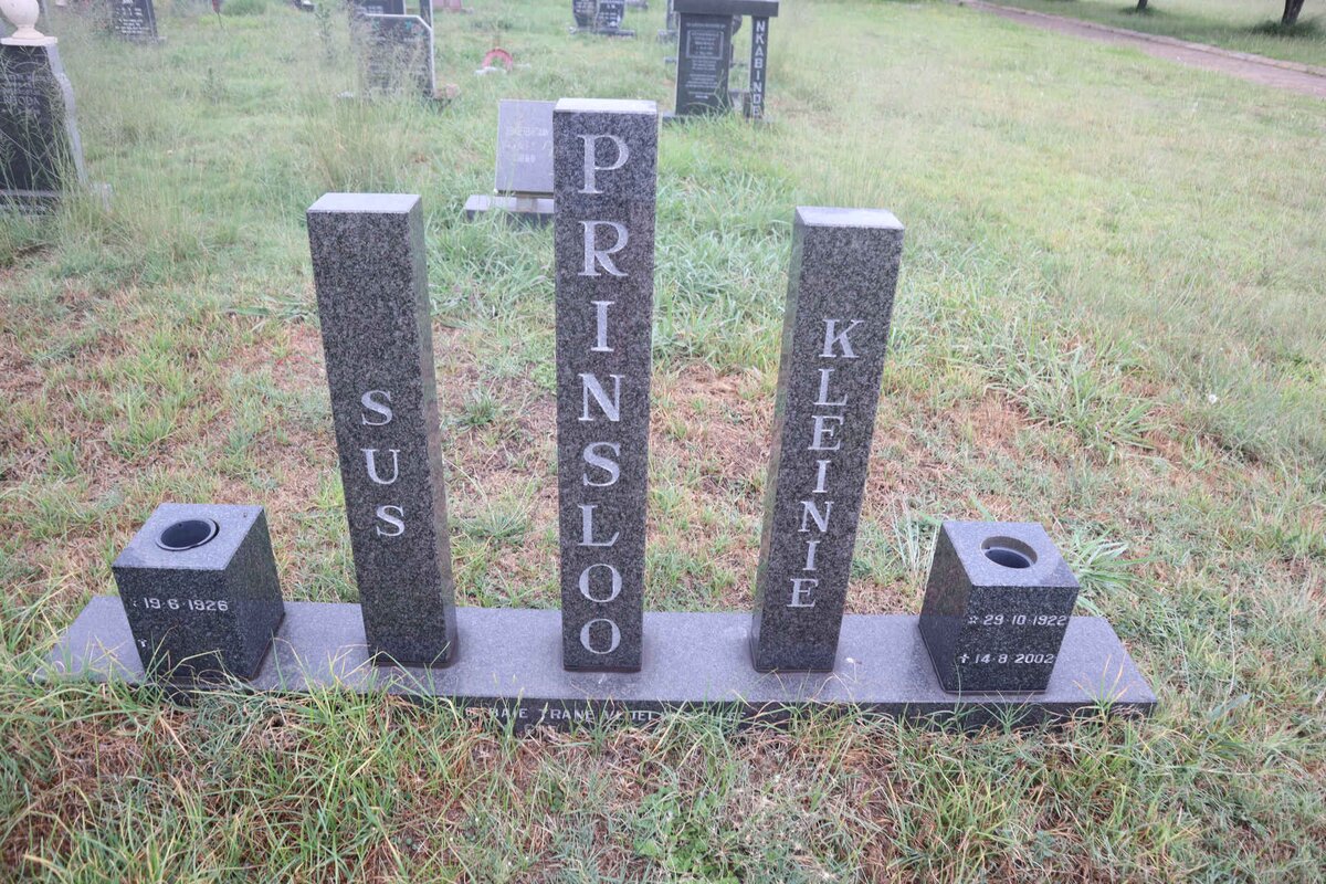 PRINSLOO Kleinie 1922-2002 & Sus 1926-