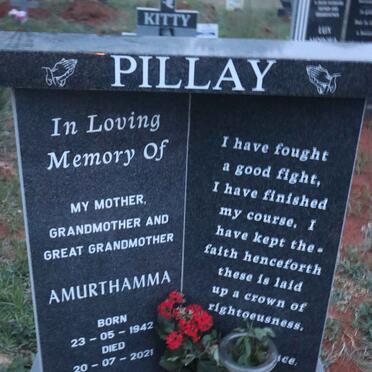 PILLAY Amurthamma 1942-2021