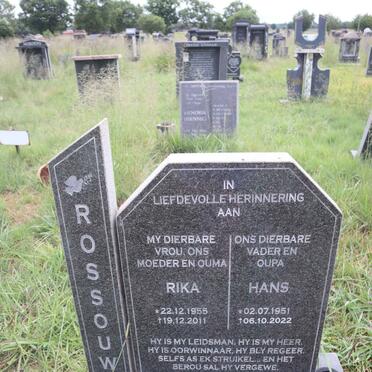 ROSSOUW Hans 1951-2022 & Rika 1955-2011