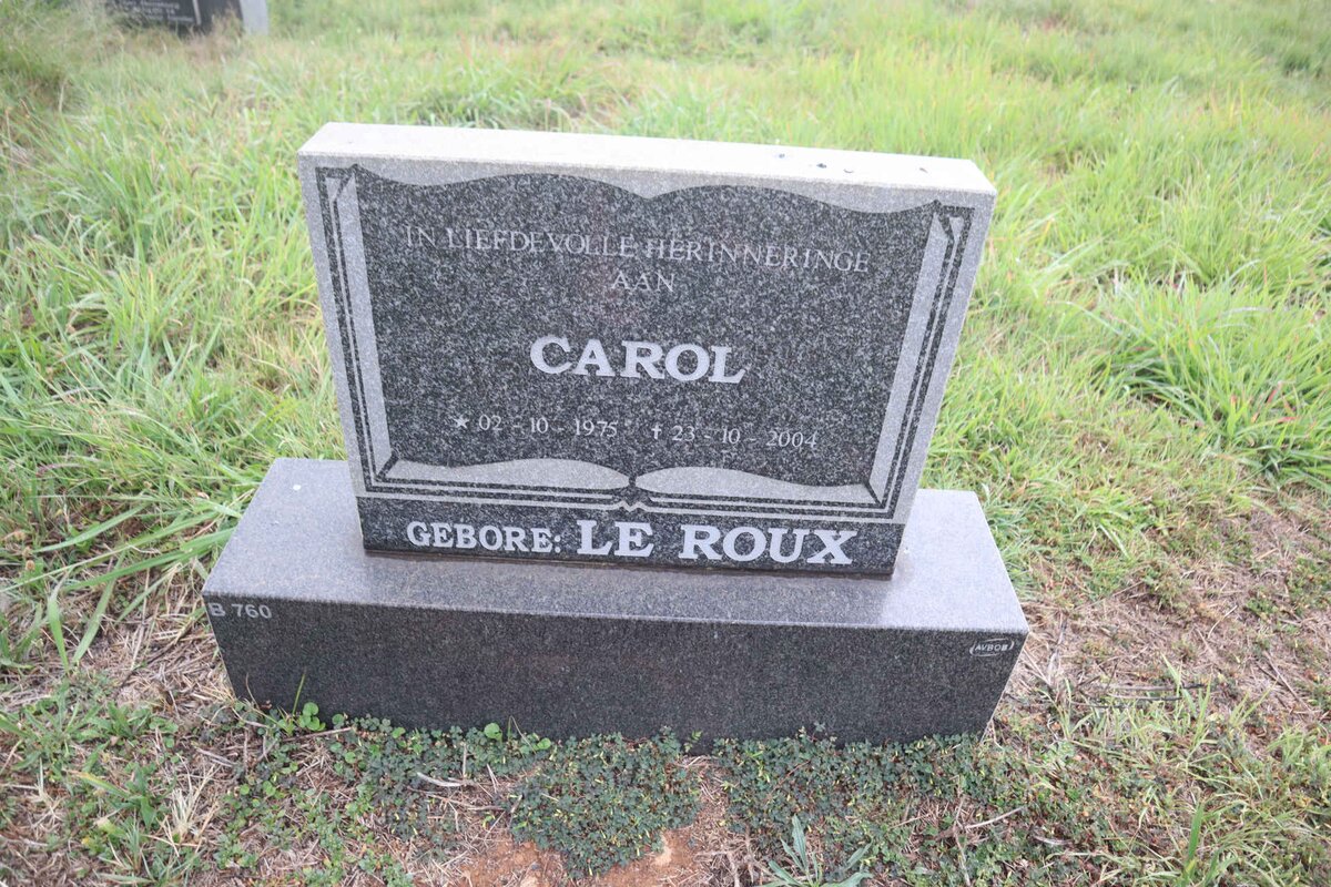 ROUX Carol, le 1975-2004