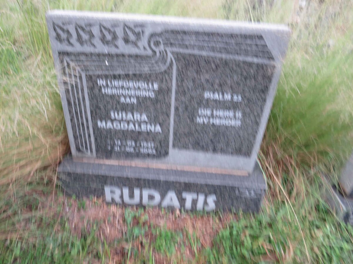 RUDATIS Susara Magdalena 19?-200?