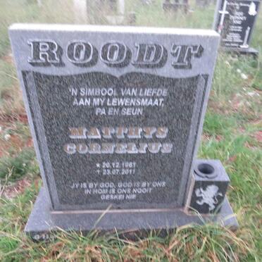 ROODT Matthys Cornelius 1961-2011