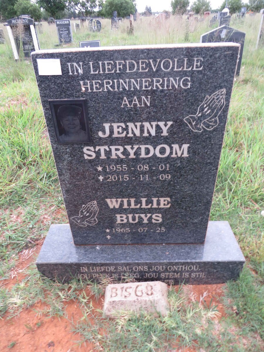 STRYDOM Jenny 1955-2015 :: BUYS Willie 1965-