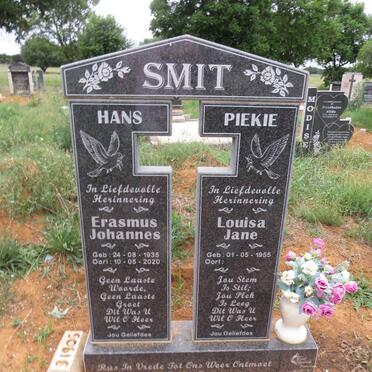 SMIT Erasmus Johannes 1935-2020 & Louisa Jane 1955-