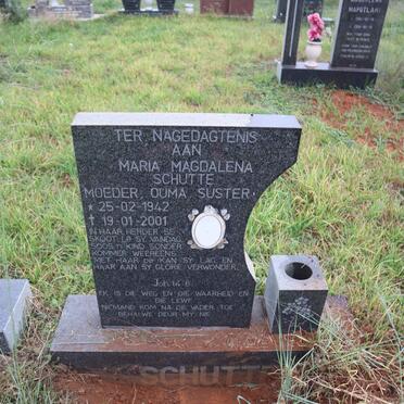 SCHUTTE Maria Magdalena 1942-2001