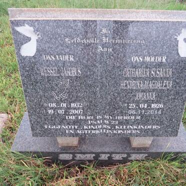 SMITH Wessel Jakobus 1932-2007 & Catharina Susanna Hendrina Magdalena Johanna 1926-2014
