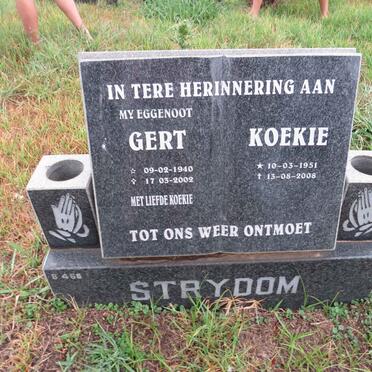 STRYDOM Gert 1940-2002 & Koekie 1951-2008