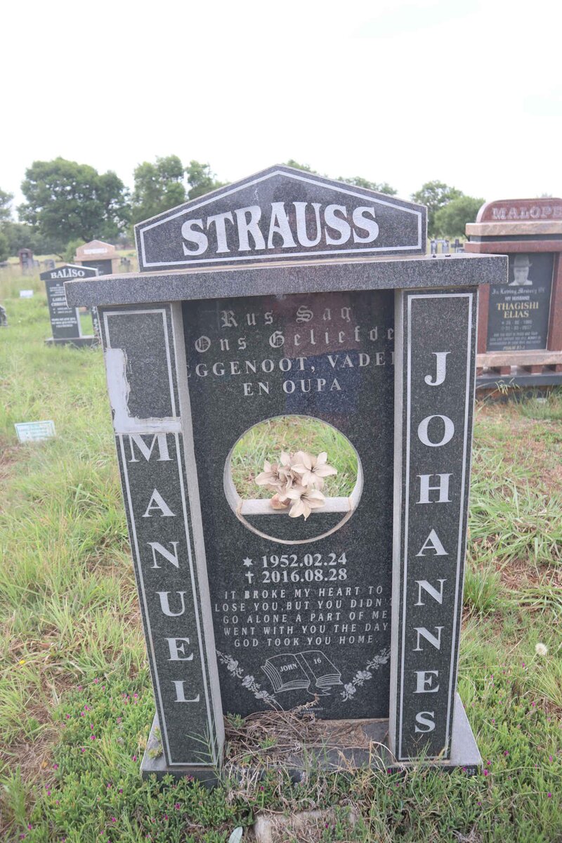 STRAUSS Manuel Johannes 1952-2016