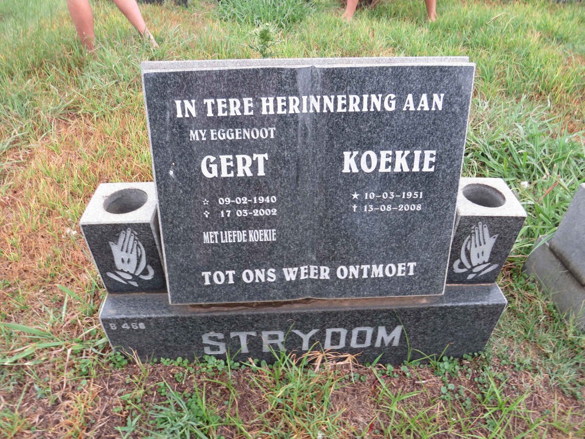 STRYDOM Gert 1940-2002 & Koekie 1951-2008