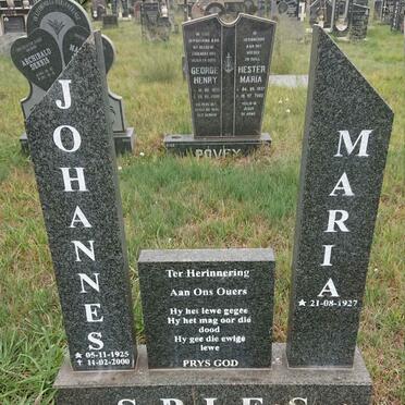 SPIES Johannes 1925-2000 & Maria 1927-