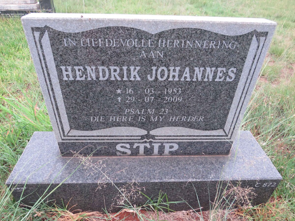 STIP Hendrik Johannes 1953-2009