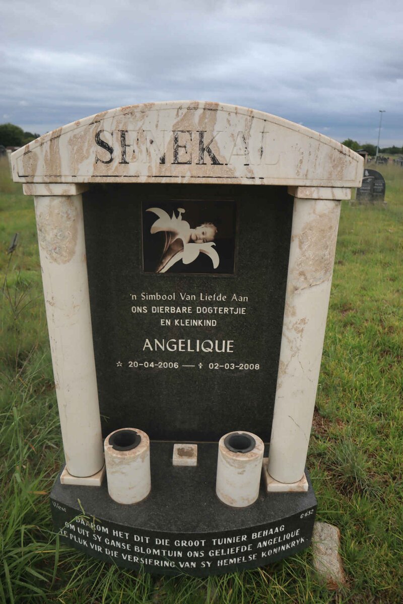 SENEKAL Angelique 2006-2008