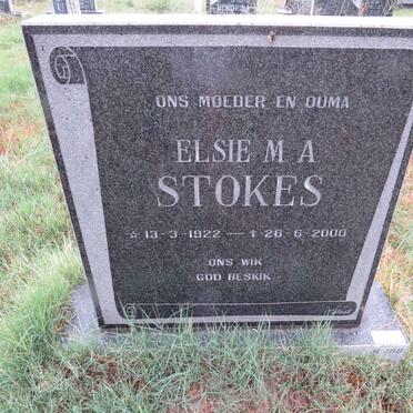 STOKES Elsie M.A. 1922-2000