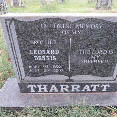 THARRATT Leonard Dennis 1955-2007
