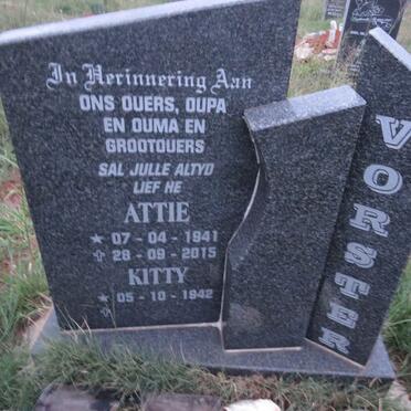 VORSTER Attie 1941-2015 & Kitty 1942-