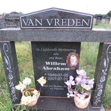 VREDEN Willem Abraham, van 1940-2007