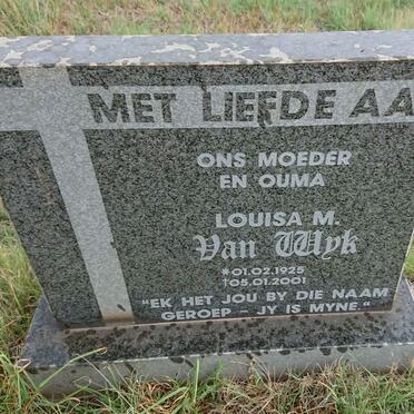 WYK Louisa M., van 1925-2001