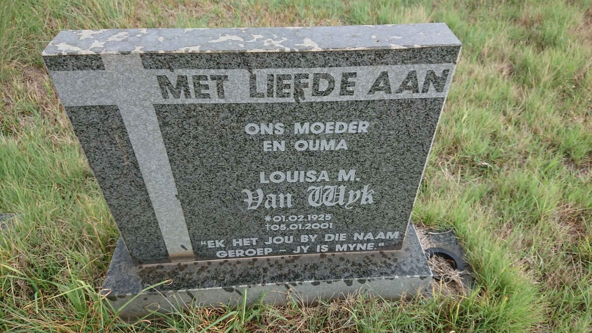WYK Louisa M., van 1925-2001
