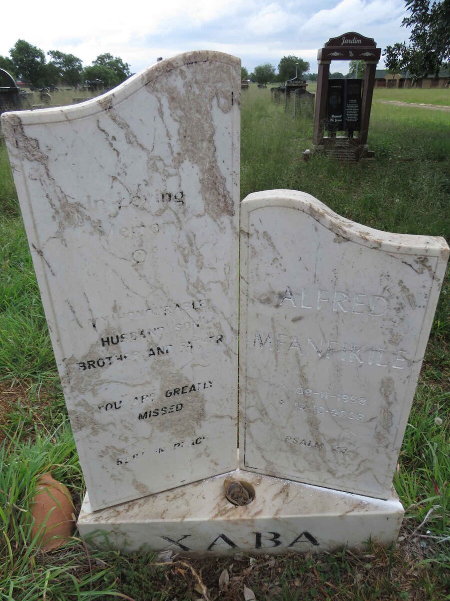 XABA Alfred Mfanfikile 1958-2008