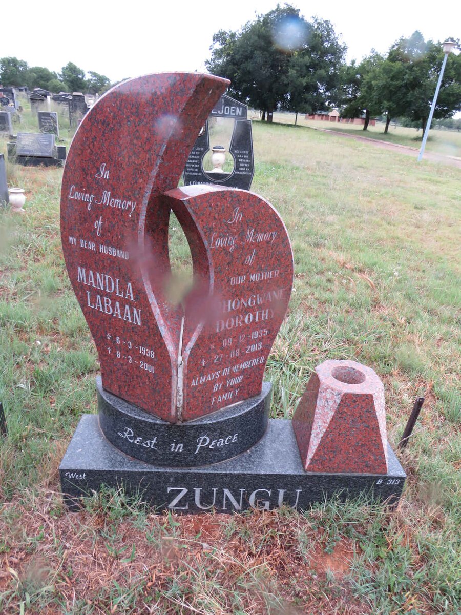 ZUNGU Mandla Labaan 1938-2001 & Phongwane Dorothy 1935-2013