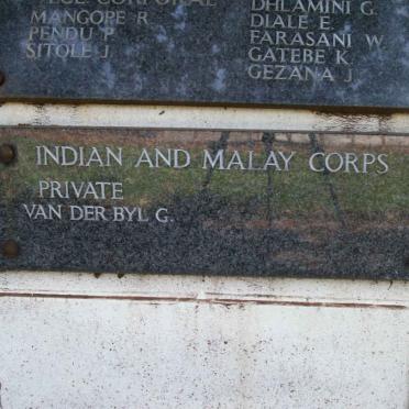 12. Memorial for the Indian and Malay Corps