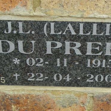 PREEZ J.L., du 1915-2003