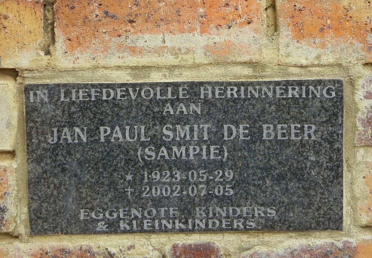 BEER Jan Paul Smit, de 1923-2002