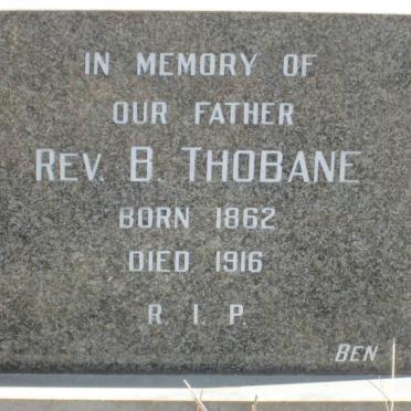 THOBANE B. 1862-1916 