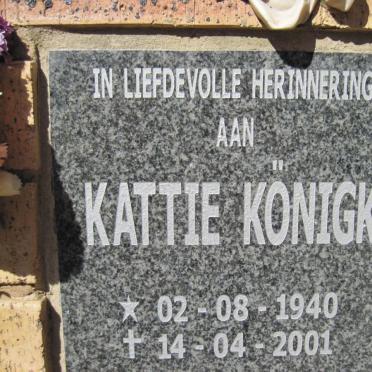 KONIGK Kattie 1940-2001