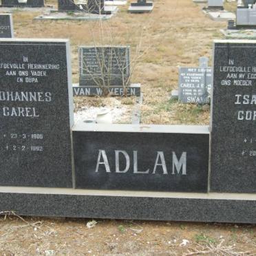 ADLAM Johannes Carel 1905-1992 &amp; Isabella Cornelia 1904-1987