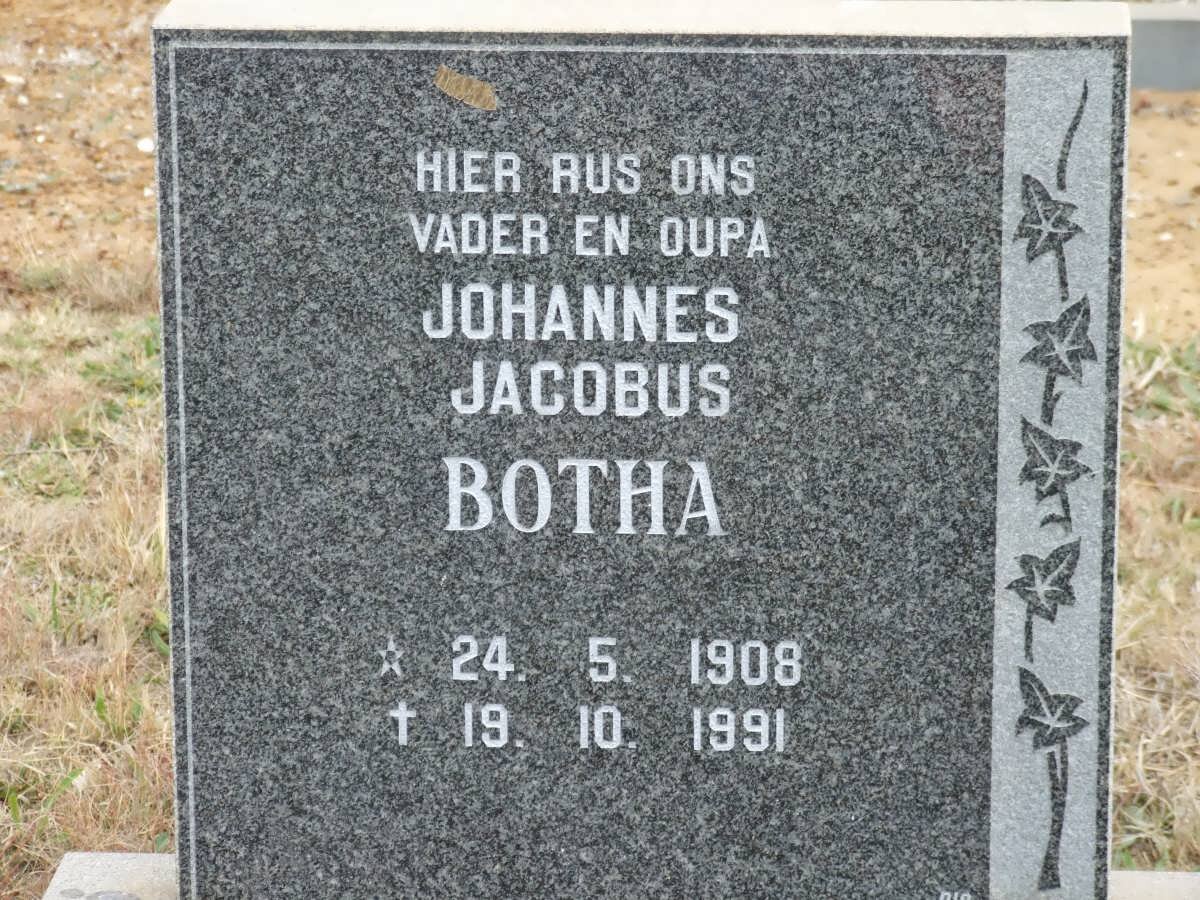 BOTHA Johannes Jacobus 1908-1991