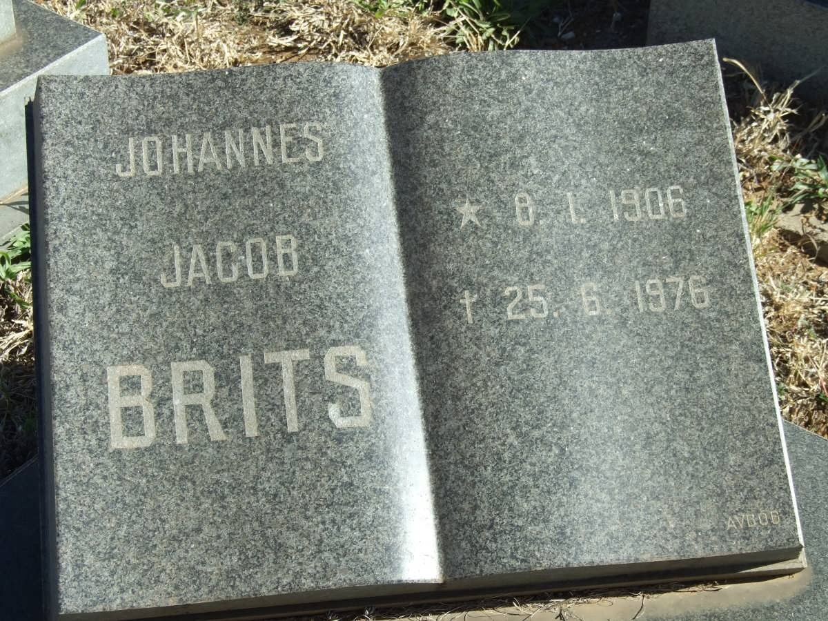 BRITS Johannes Jacob 1906-1976
