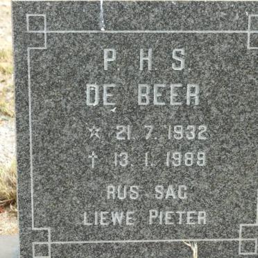 BEER P.H.S., de 1932-1989