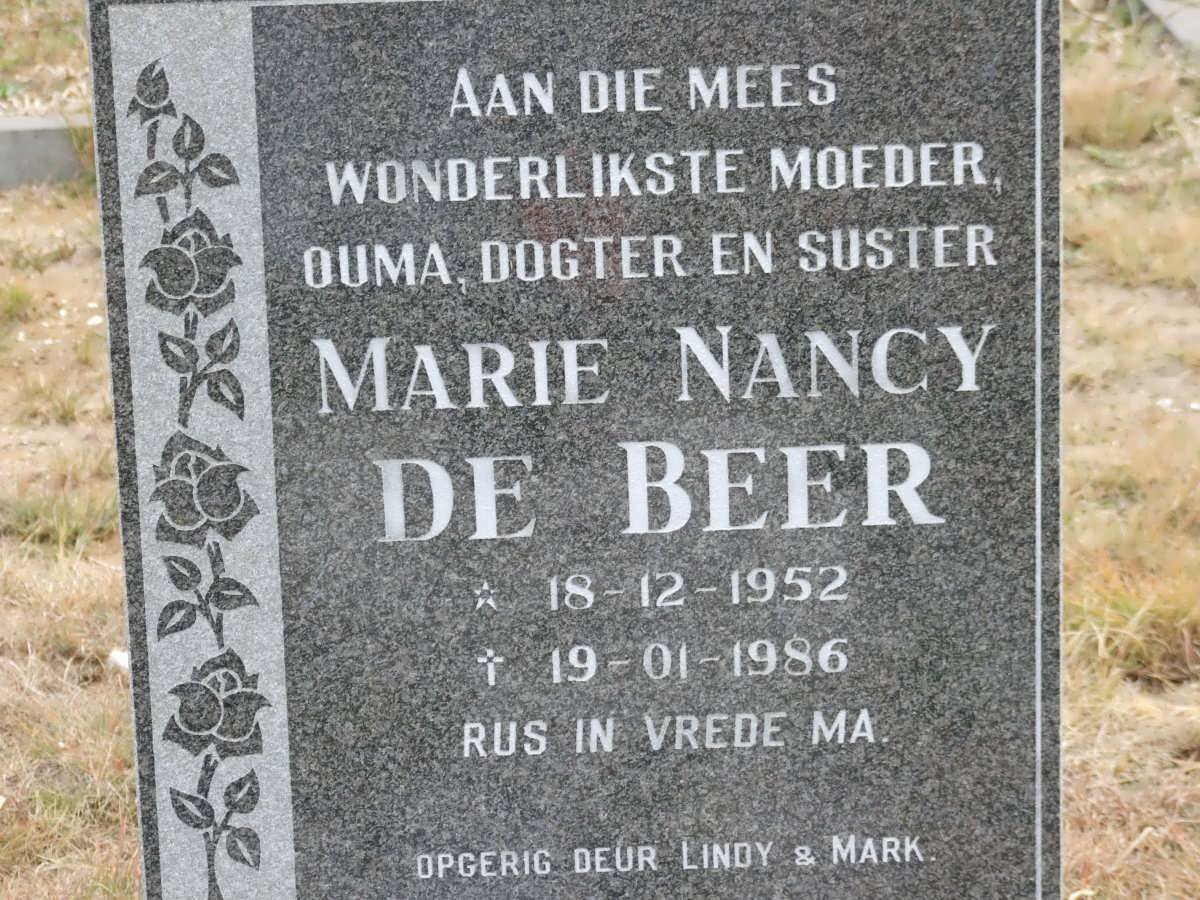 BEER Marie Nancy, de 1952-1986