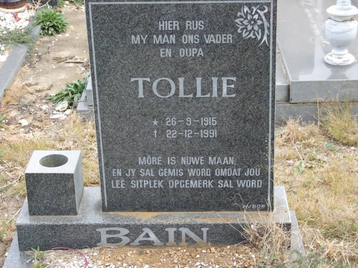 BAIN Tollie 1915-1991
