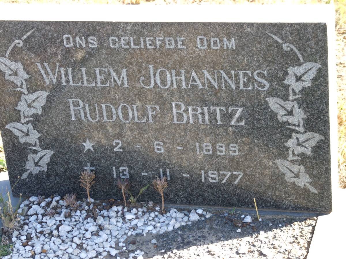 BRITZ Willem Johannes Rudolf 1899-1977