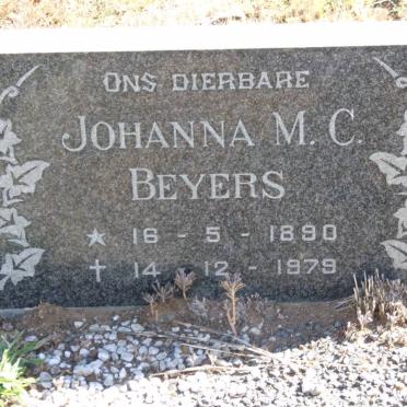 BEYERS Johanna M.C. 1890-1979
